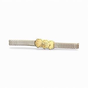 Vintage Gold and cream fish scales Textured elastic stretch Belt